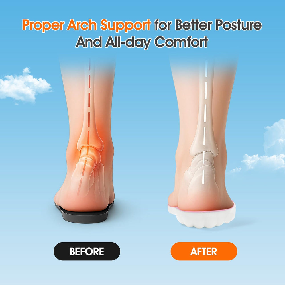 ENLOPQ 4D Cloud-like Comfort Sole featuring memory foam cushioning underfoot