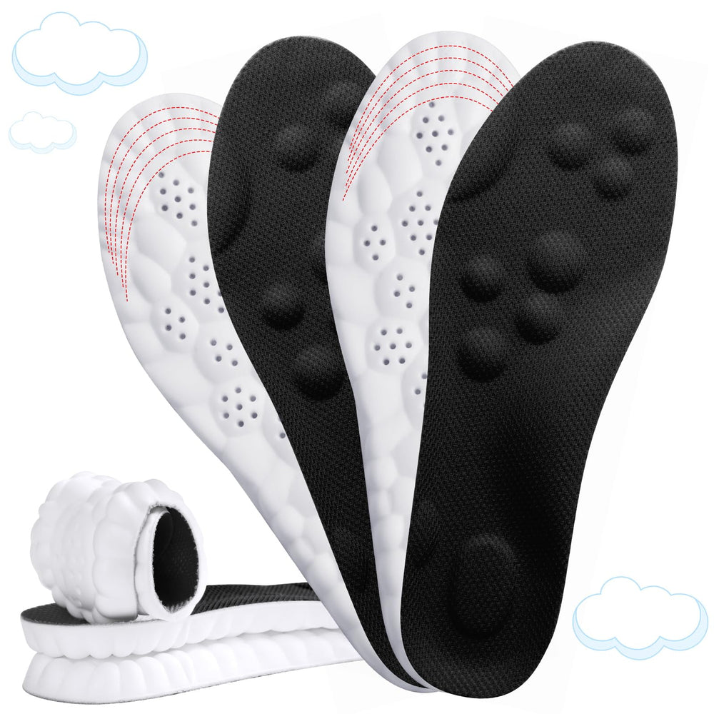 ENLOPQ 4D cloud-like heel pad provides impact absorption for long days.