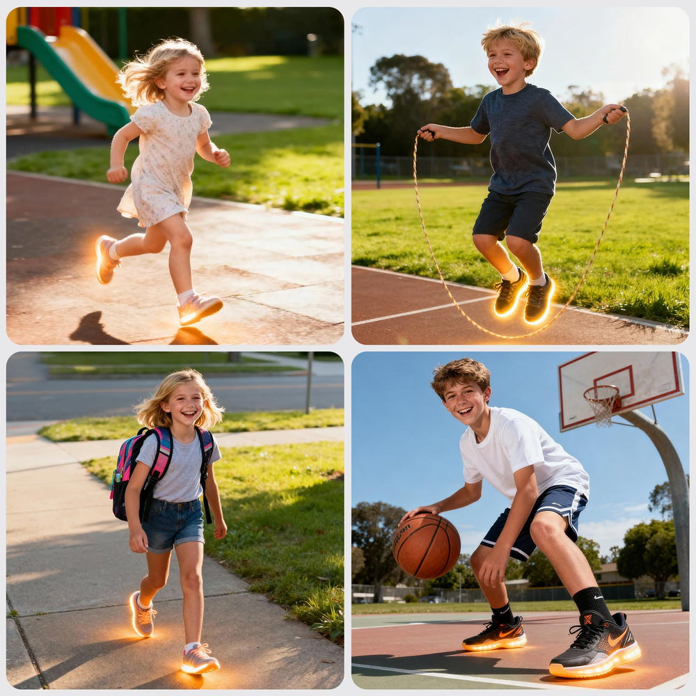 ENLOPQ growing-feet-friendly insoles support long-day comfort for kids.