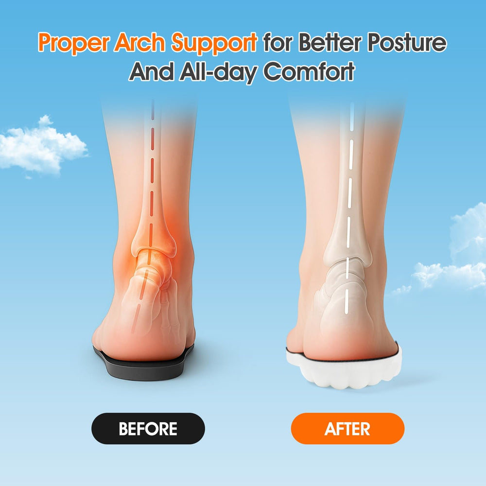 ENLOPQ slim trim-to-fit insoles fit sneakers, boots, and dress shoes.