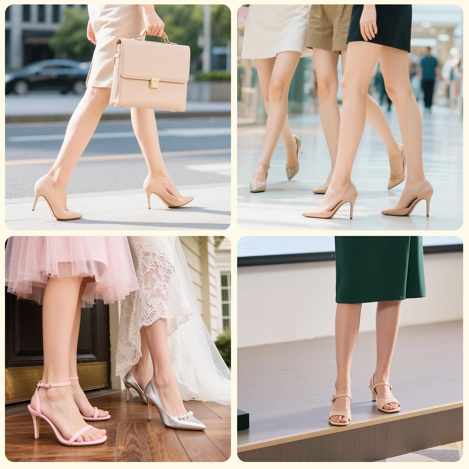 ENLOPQ protector dedo para tacones claros para confort prolongado