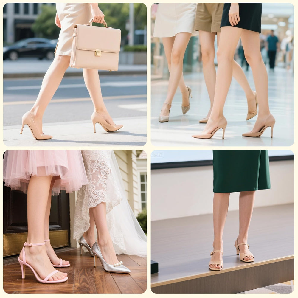 ENLOPQ protector dedo para tacones claros para confort prolongado