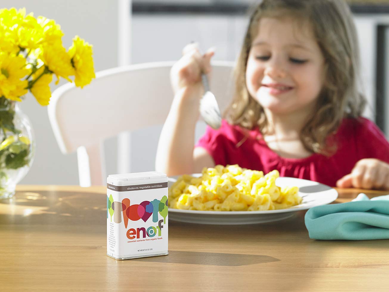 ENOF powder in a smoothie demonstrating seamless nutrition integration.