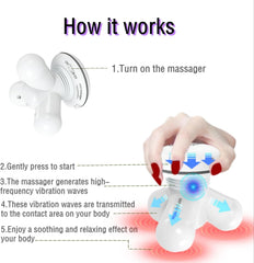 ENOWPO handheld mini massager ergonomic-handle for targeted relief on shoulders and neck.