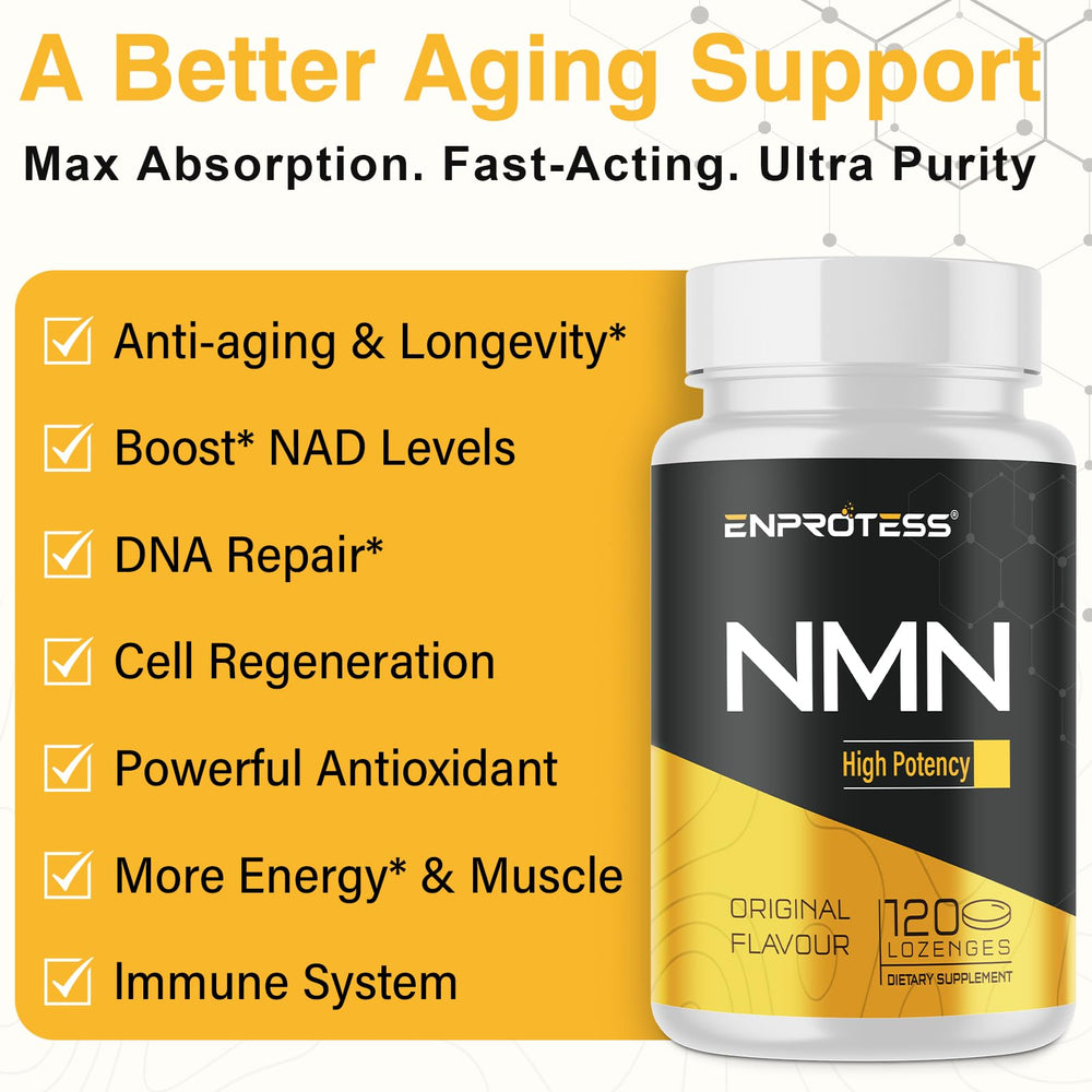 Enprotess NMN sublingual use under tongue for rapid absorption.