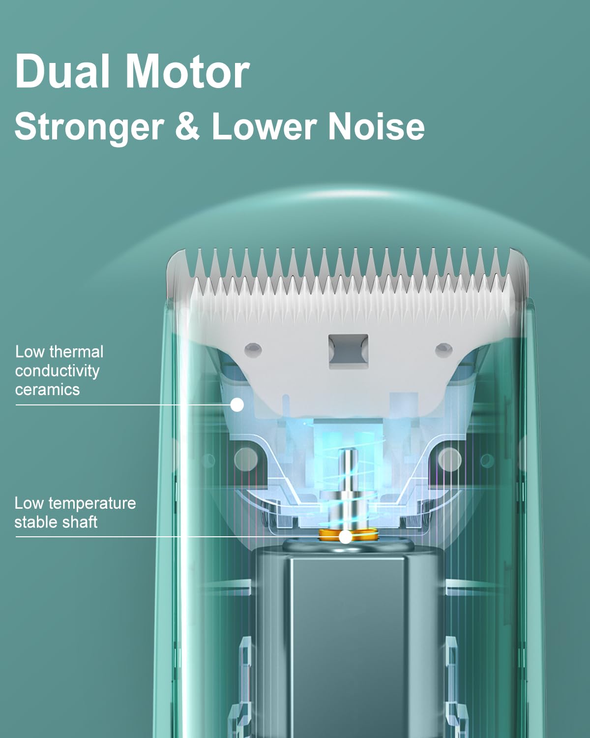 Bath-time friendly design supports gentle, convenient haircuts