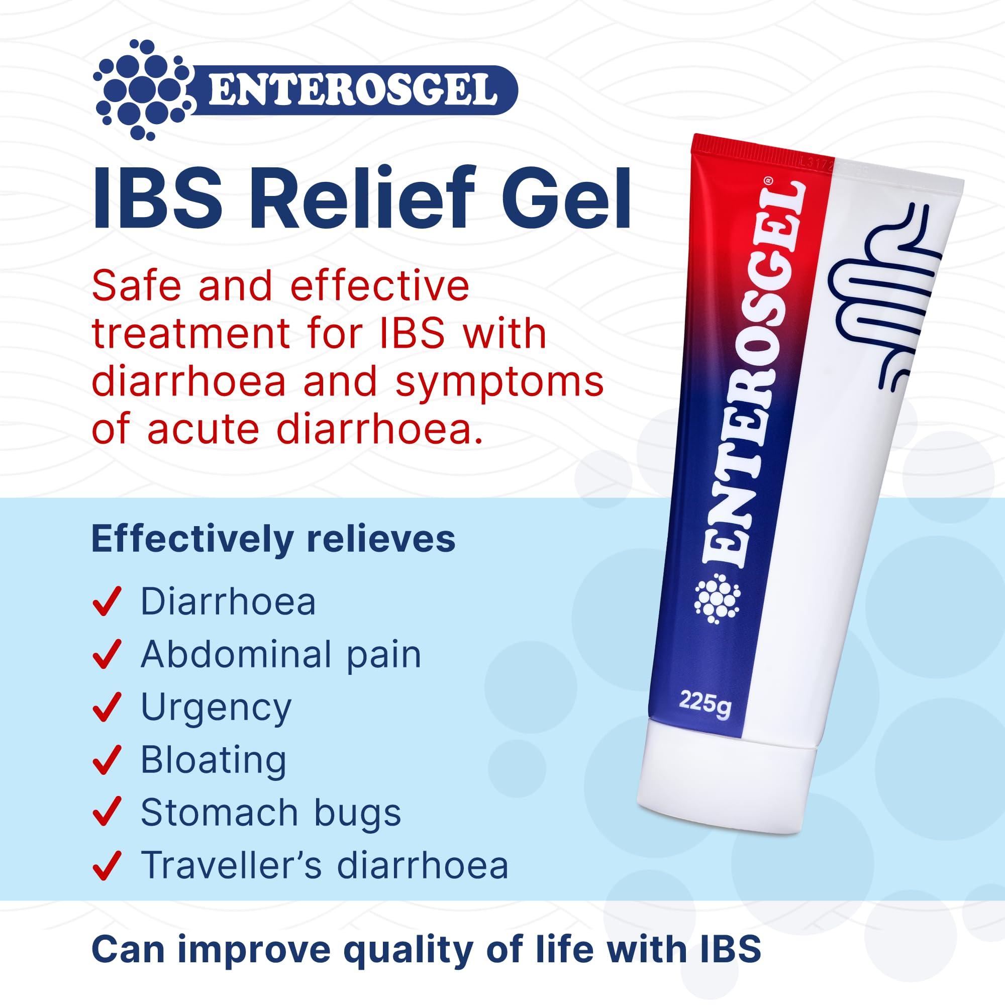 Enterosgel detox-tube-225g front-view highlights compact design ideal for daily routines.