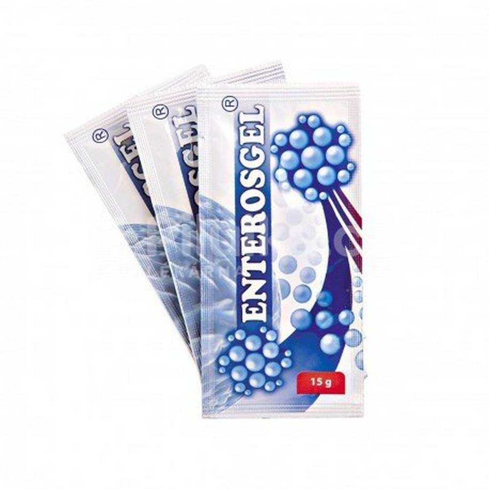 Enterosgel Detoxification gel bottle pour for a convenient gut cleansing moment