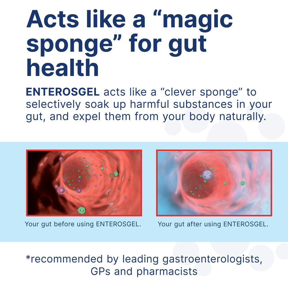 Enterosgel label notes adult and child suitability.