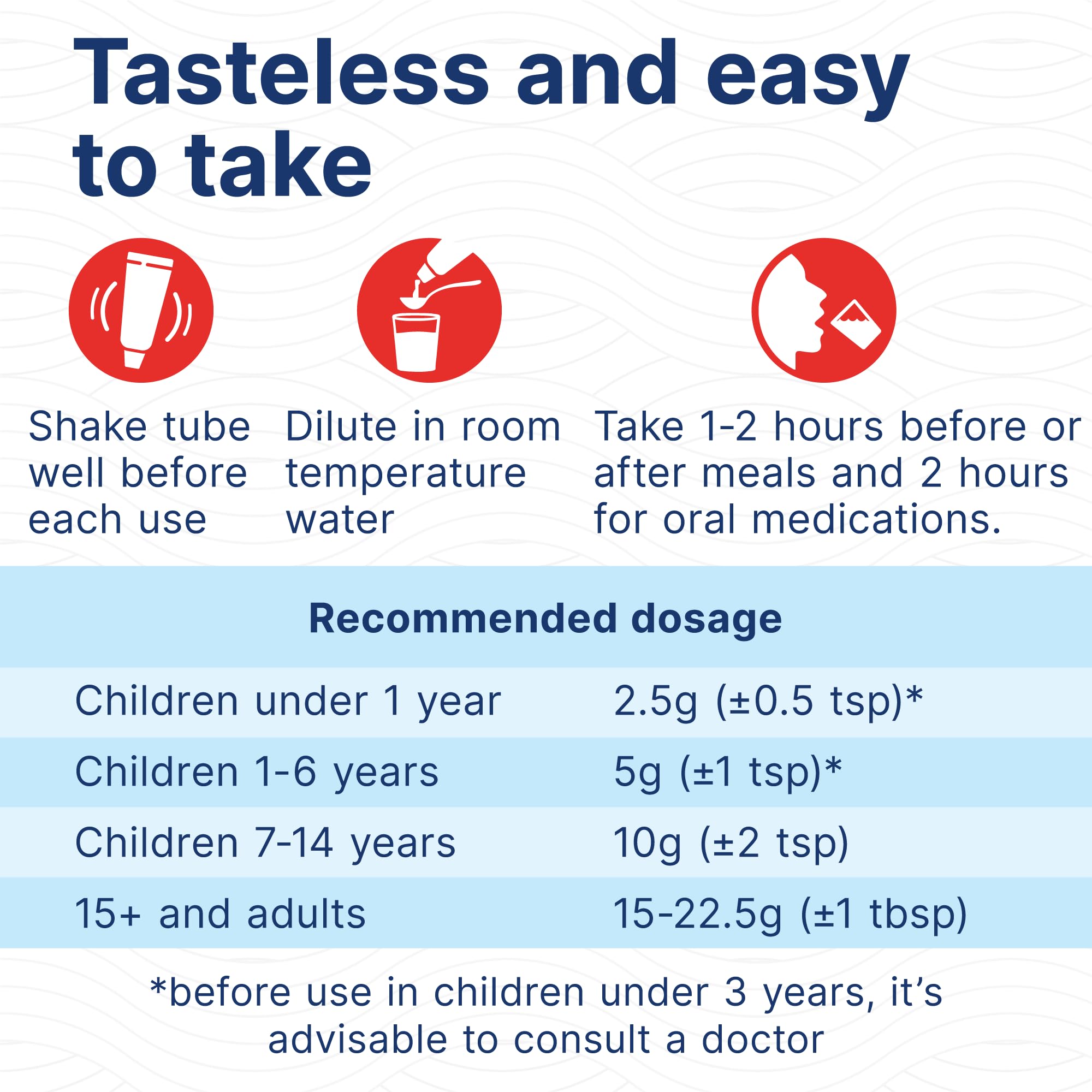 Enterosgel gel poured into hand for quick use.