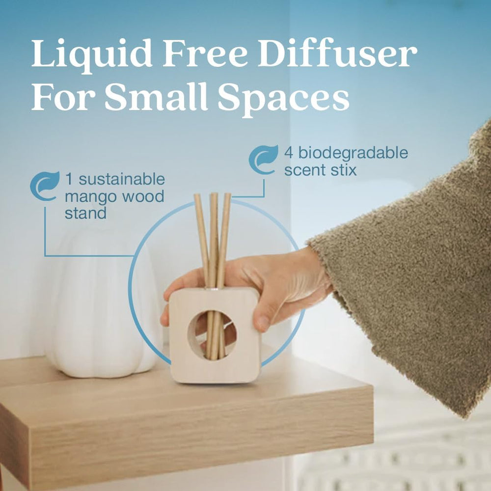 Enviroscent home fragrance kit includes stand and refill for easy setup.