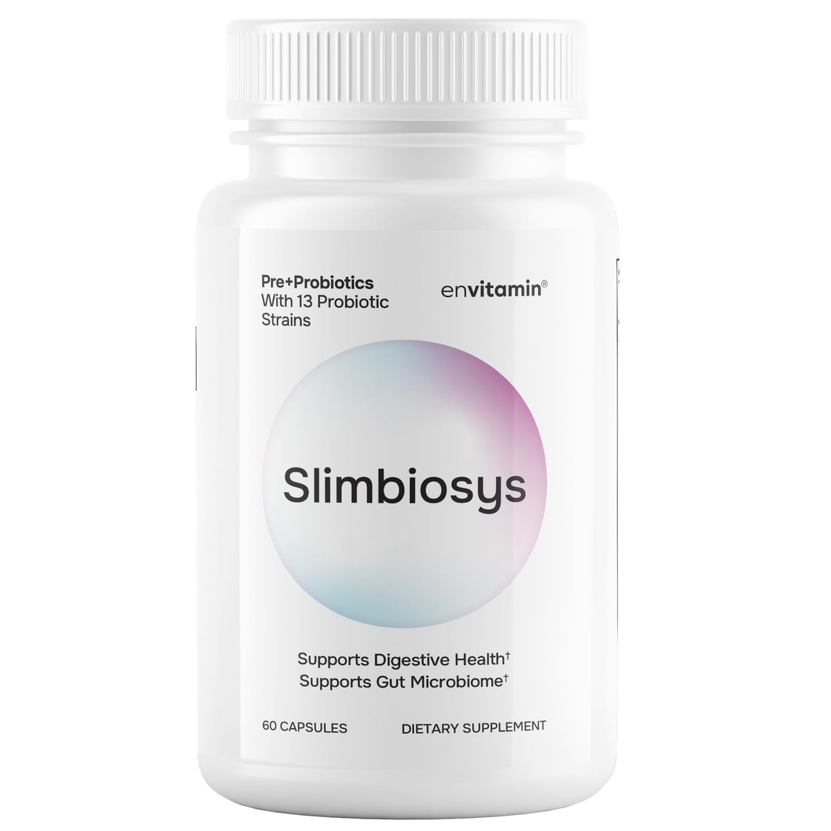 Envitamin Slimbiosys Ultra Probiotic capsules bottle for daily gut support