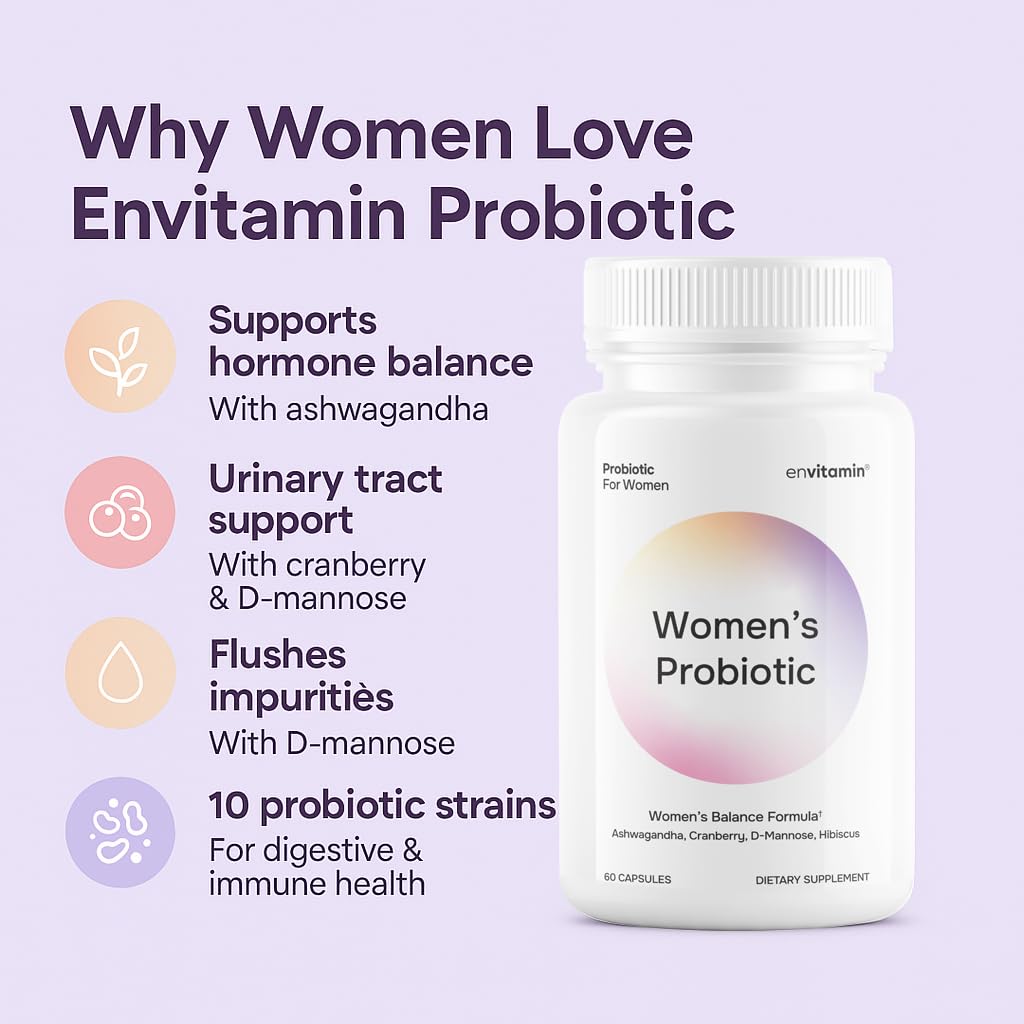 envvitamin Women Balance ashwagandha blend visual suggesting holistic wellness routine