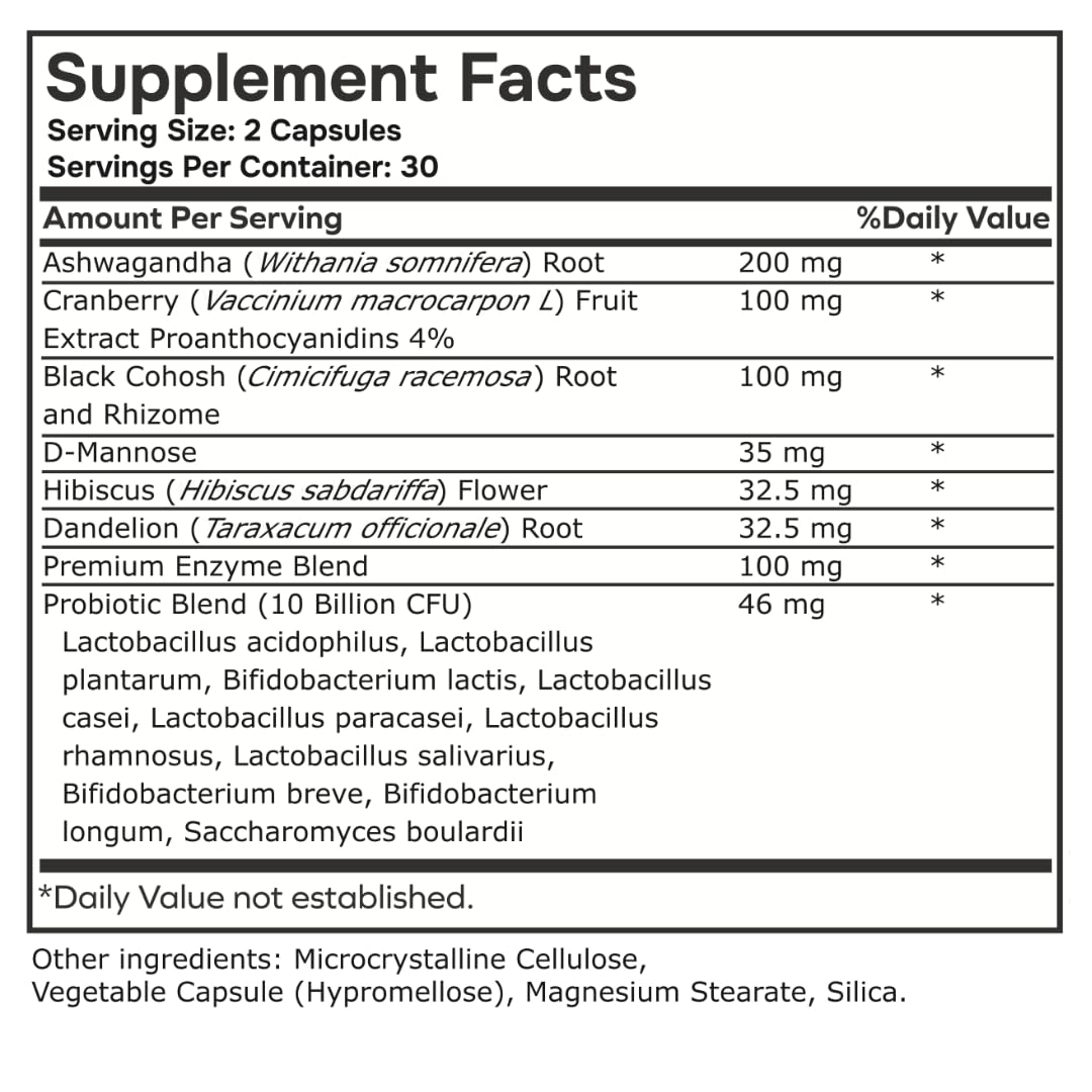 envvitamin Women Balance cranberry visual indicating potential urinary health support