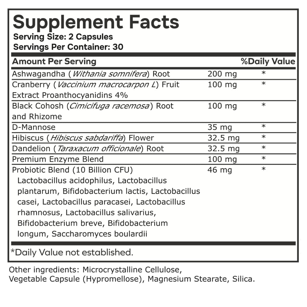 envvitamin Women Balance cranberry visual indicating potential urinary health support
