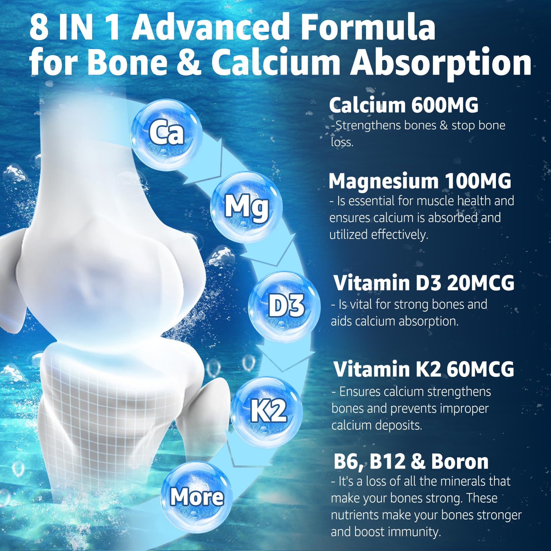 EnvyCure Calcium Gummies sugar-free option with orange flavor for daily use.