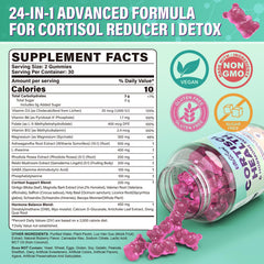 EnvyCure cortisol gummies packaging on shelf highlighting the 24-in-1 formula.