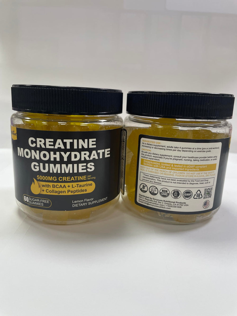 EnvyCure Creatine Gummies GMP-certified factory badge