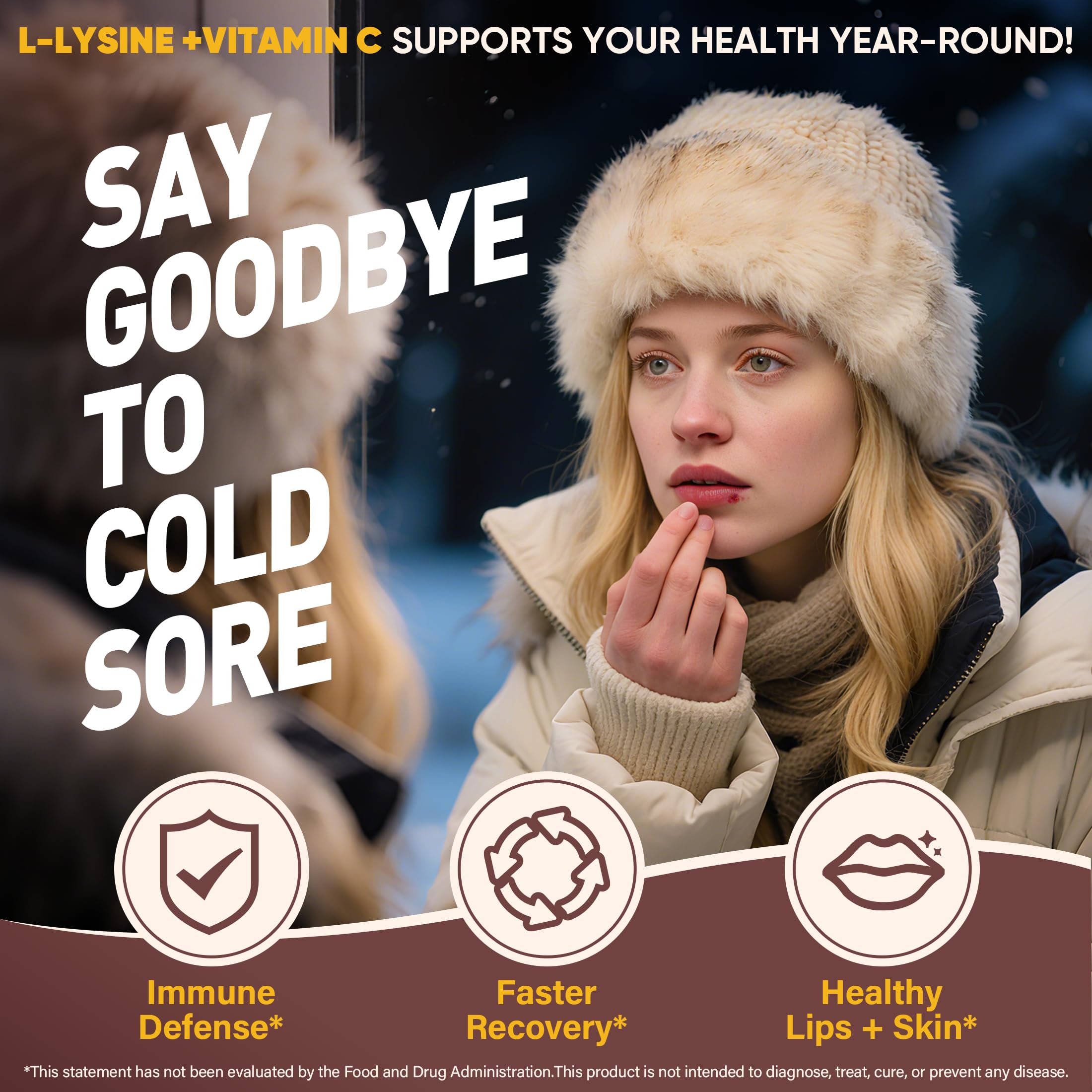 Kid-friendly serving of EnvyCure L-Lysine Gummies for ages 9+