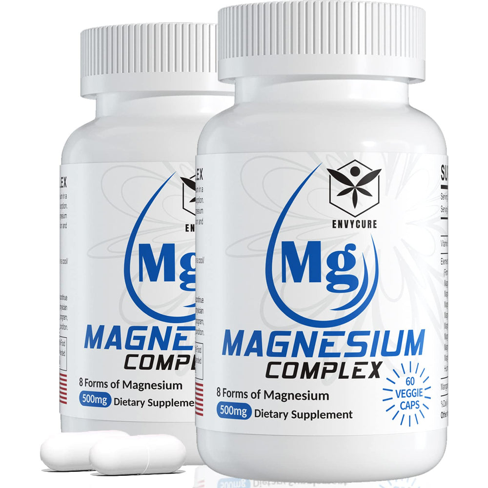 EnvyCure Magnesium Complex bottle cap view, illustrating daily calm on the go