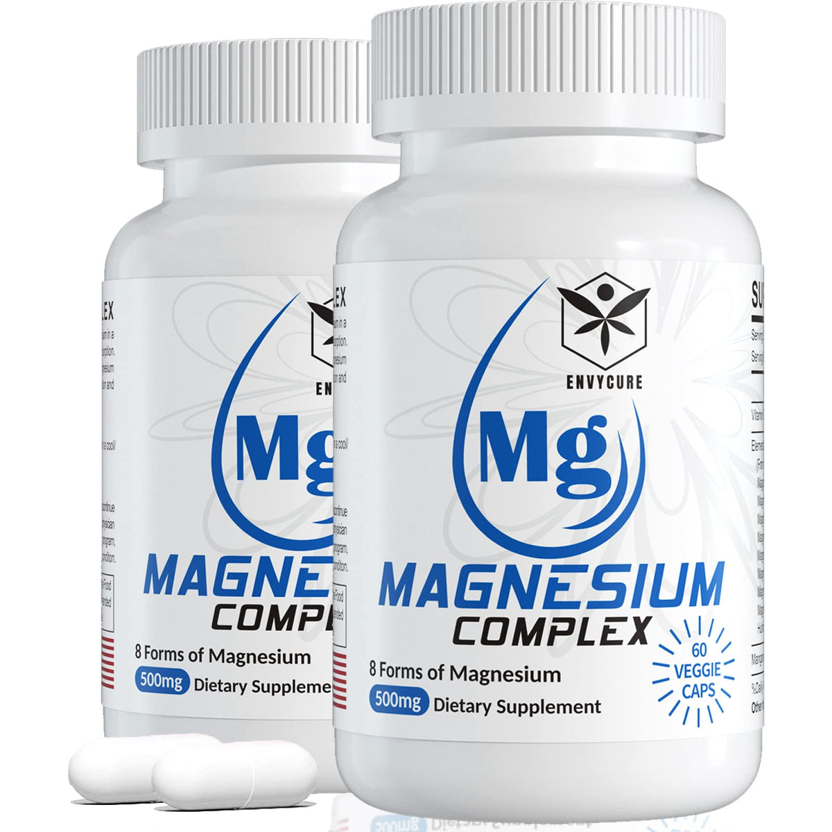 EnvyCure Magnesium Complex bottle cap view, illustrating daily calm on the go