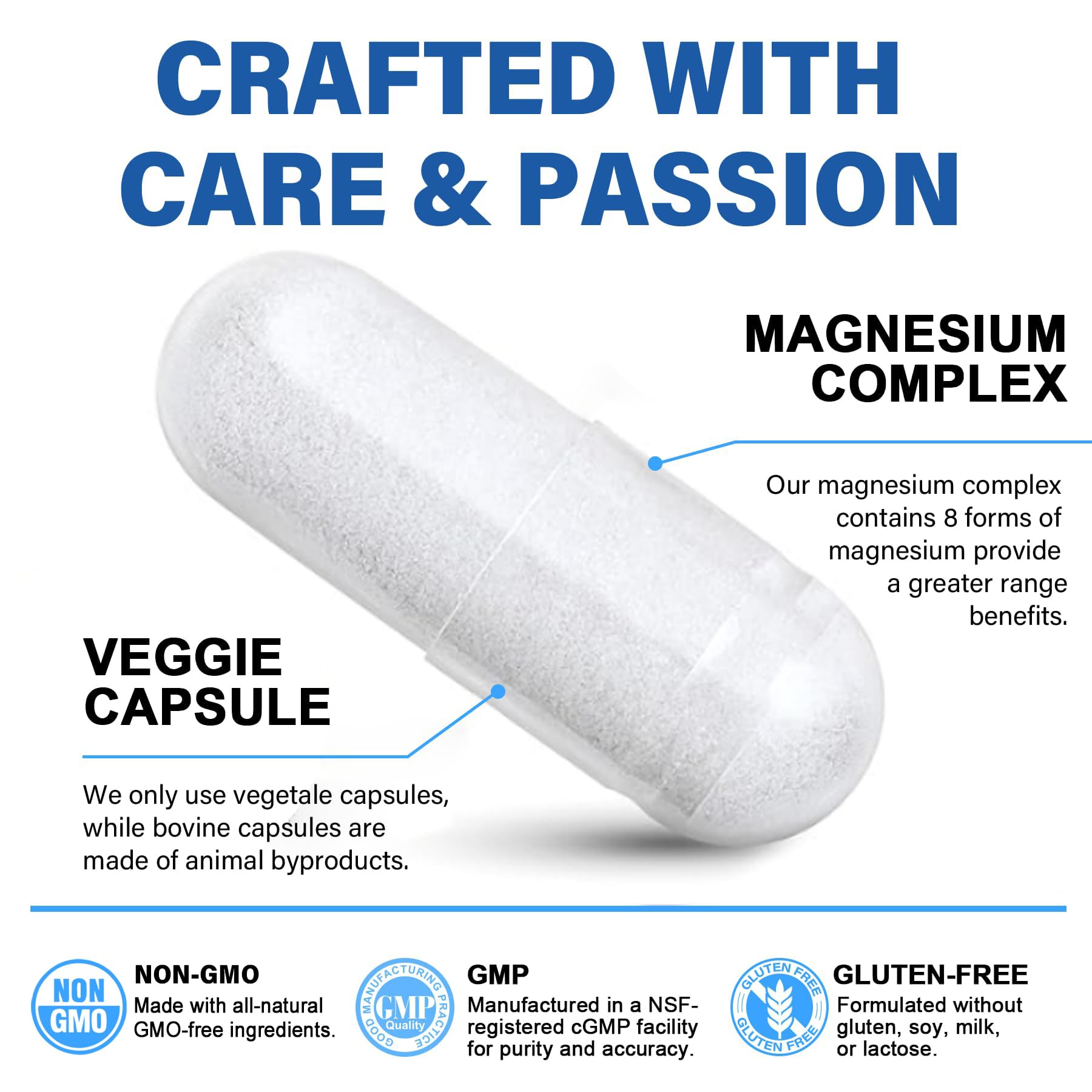 EnvyCure Magnesium Complex bottle pour suggesting easy nightly use
