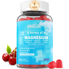 EnvyCure Magnesium Complex Gummies bottle front — vegan formula for daily supplementation
