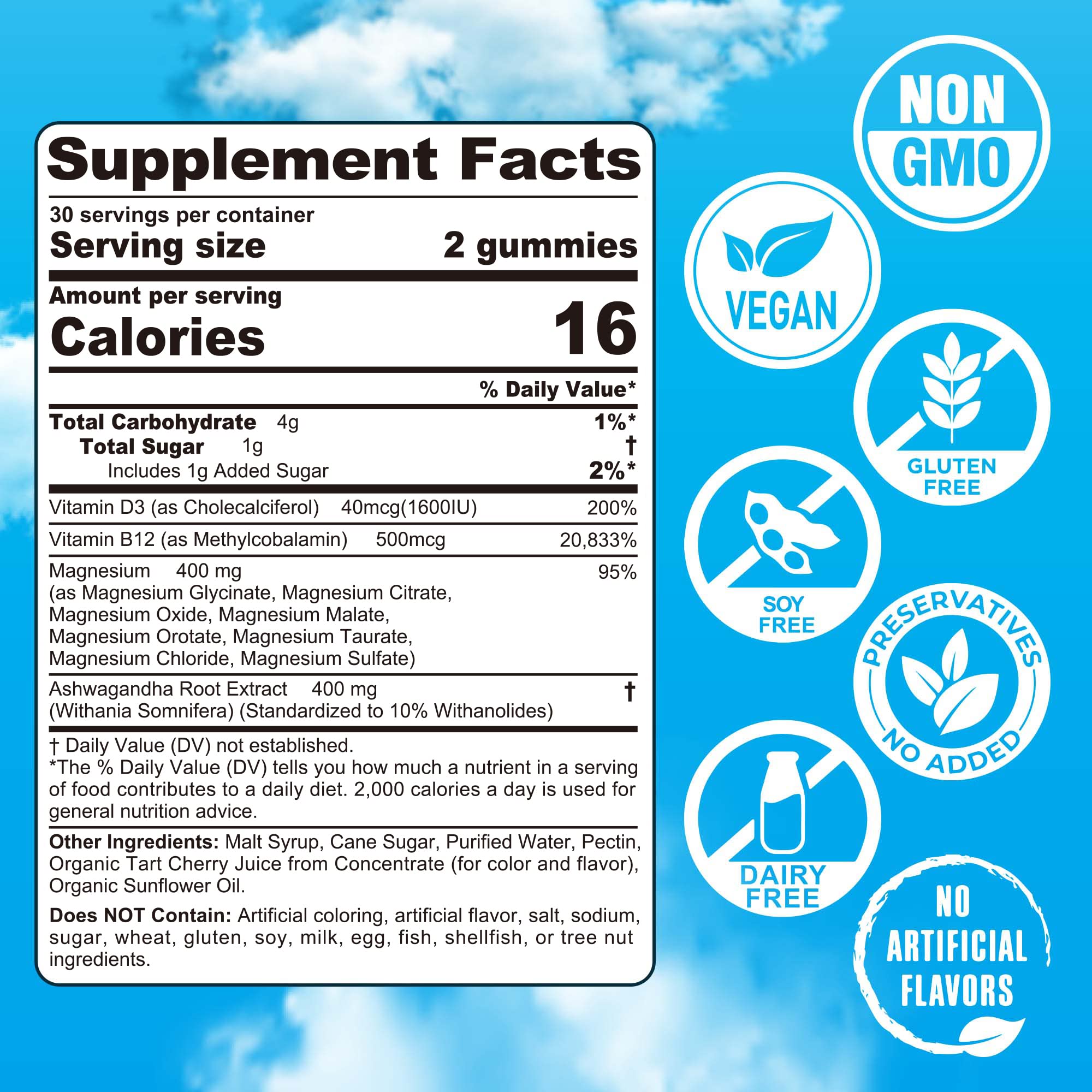 EnvyCure Magnesium Complex Gummies close-up of gummies with tart cherry flavor