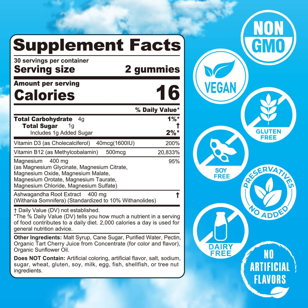 EnvyCure Magnesium Complex Gummies close-up of gummies with tart cherry flavor