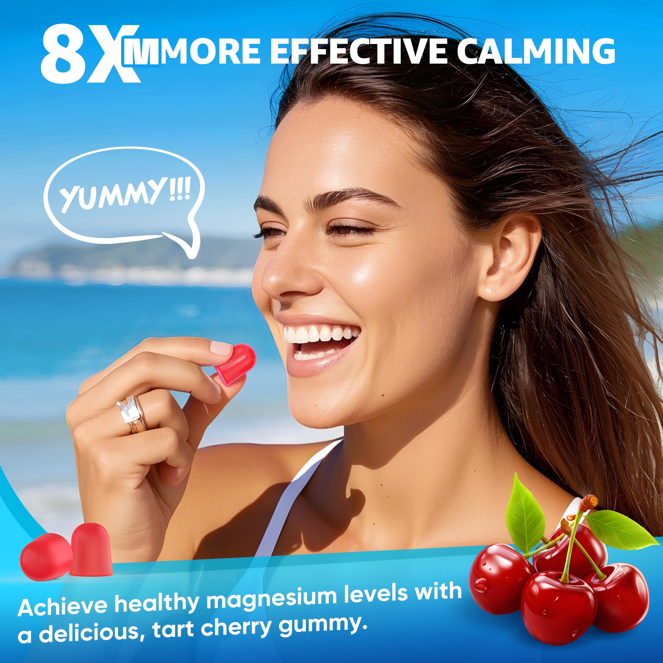 EnvyCure Magnesium Complex Gummies night-use scene emphasizing calm and rest