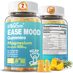 EnvyCure sugar-free magnesium glycinate bottle promotes calm evening routines.