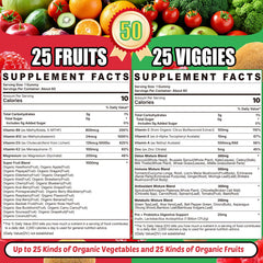 EnvyCure Super Greens gummies close-up highlighting vibrant green formula