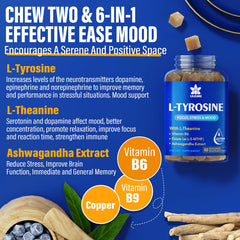 EnvyDeal gummies scene with Ashwagandha and L-Theanine for calm focus