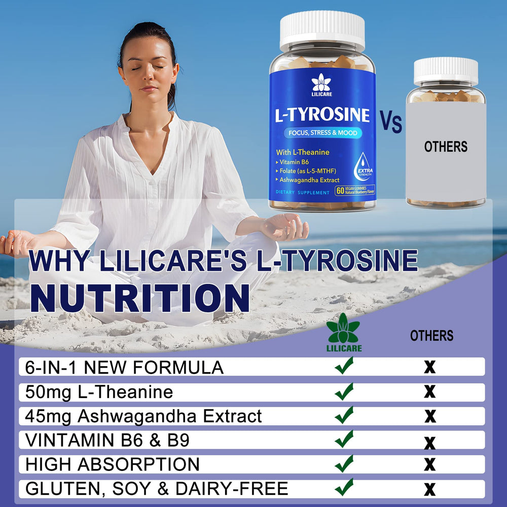 EnvyDeal gift bottle of L Tyrosine Gummies for daily wellness routine