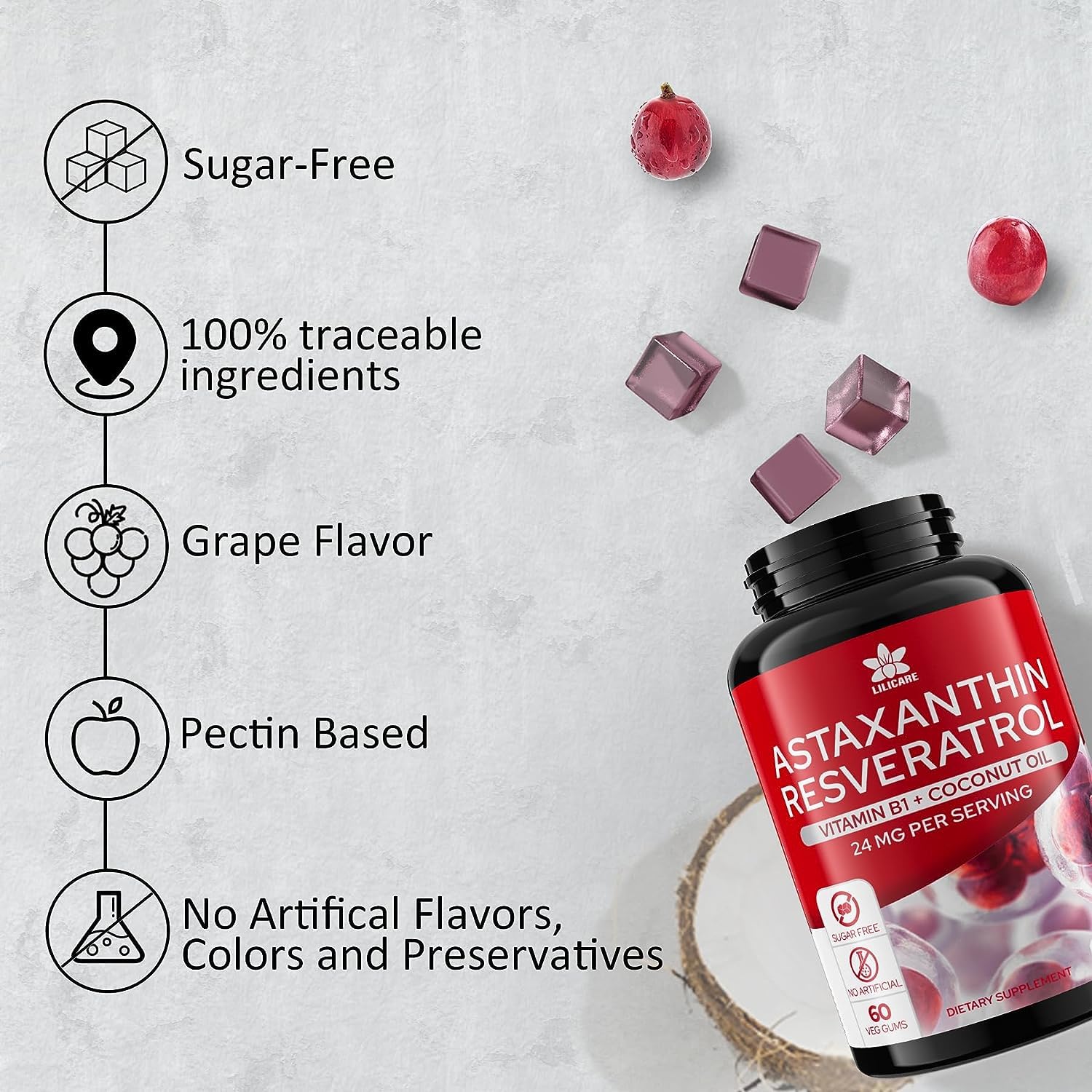 EnvyDeal gummies resting on wood surface for everyday wellness routines.