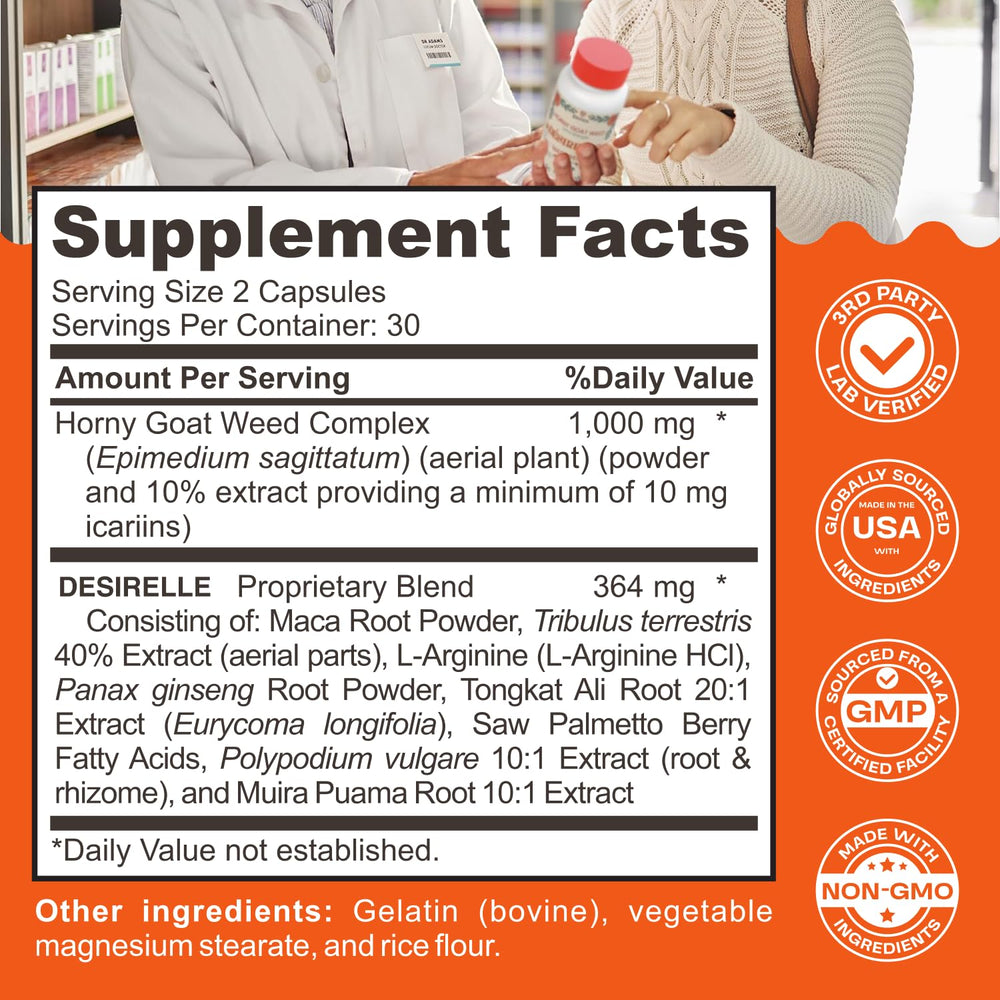 Closeup of Enyvia Libido Booster capsules for energy and mood support.