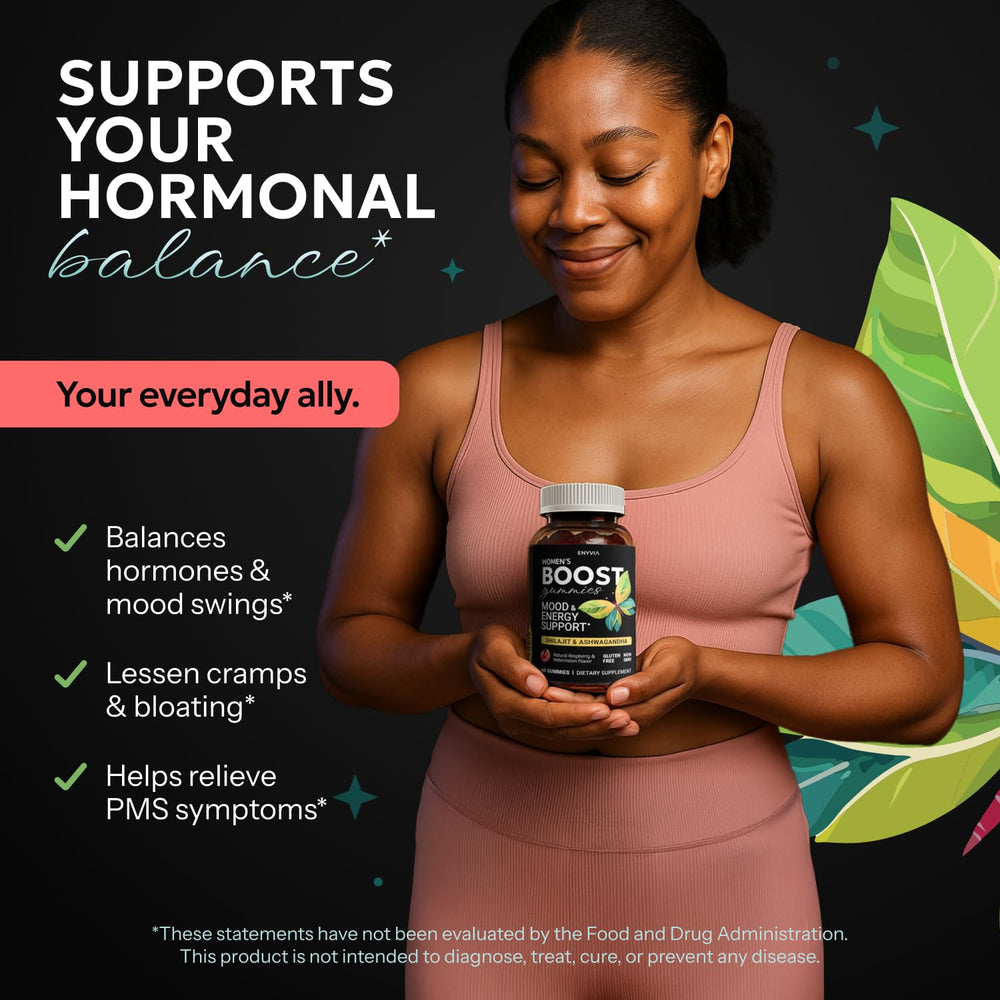 Enyvia mood-support gummies during daily routine.