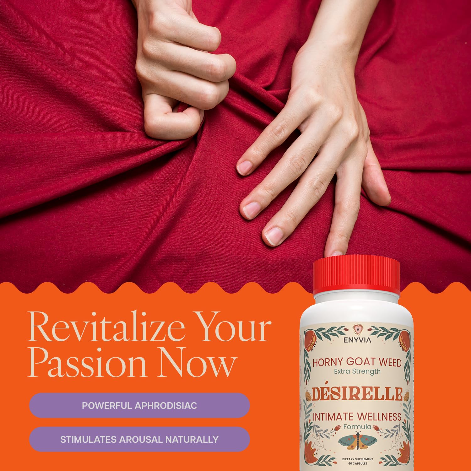 Enyvia Tribulus terrestris for women supports plant-based vitality.
