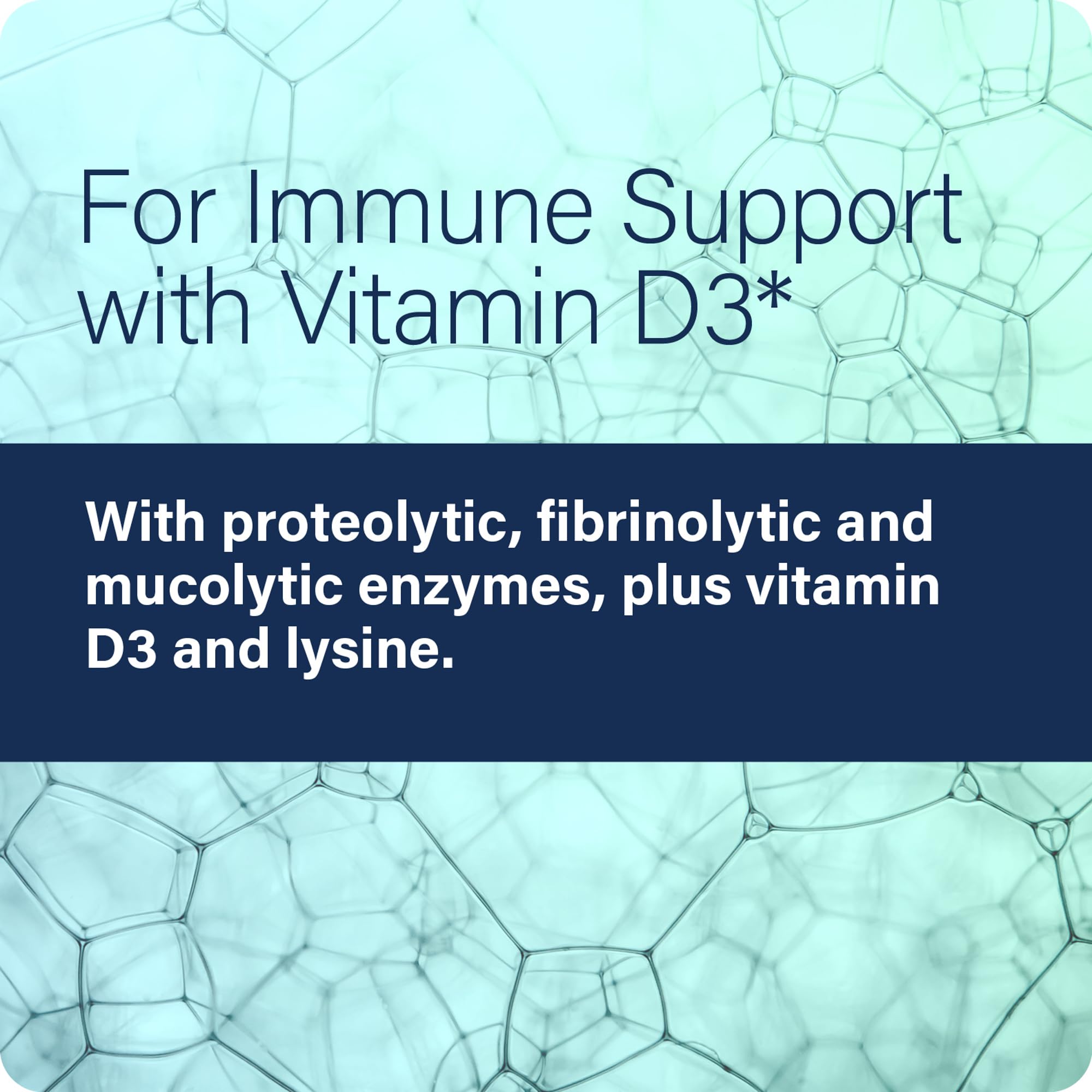 Enzyme Defense Pro mucus support emphasis suggesting mucus management