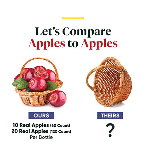 Enzymedica bottle label highlights real apples and Mother.