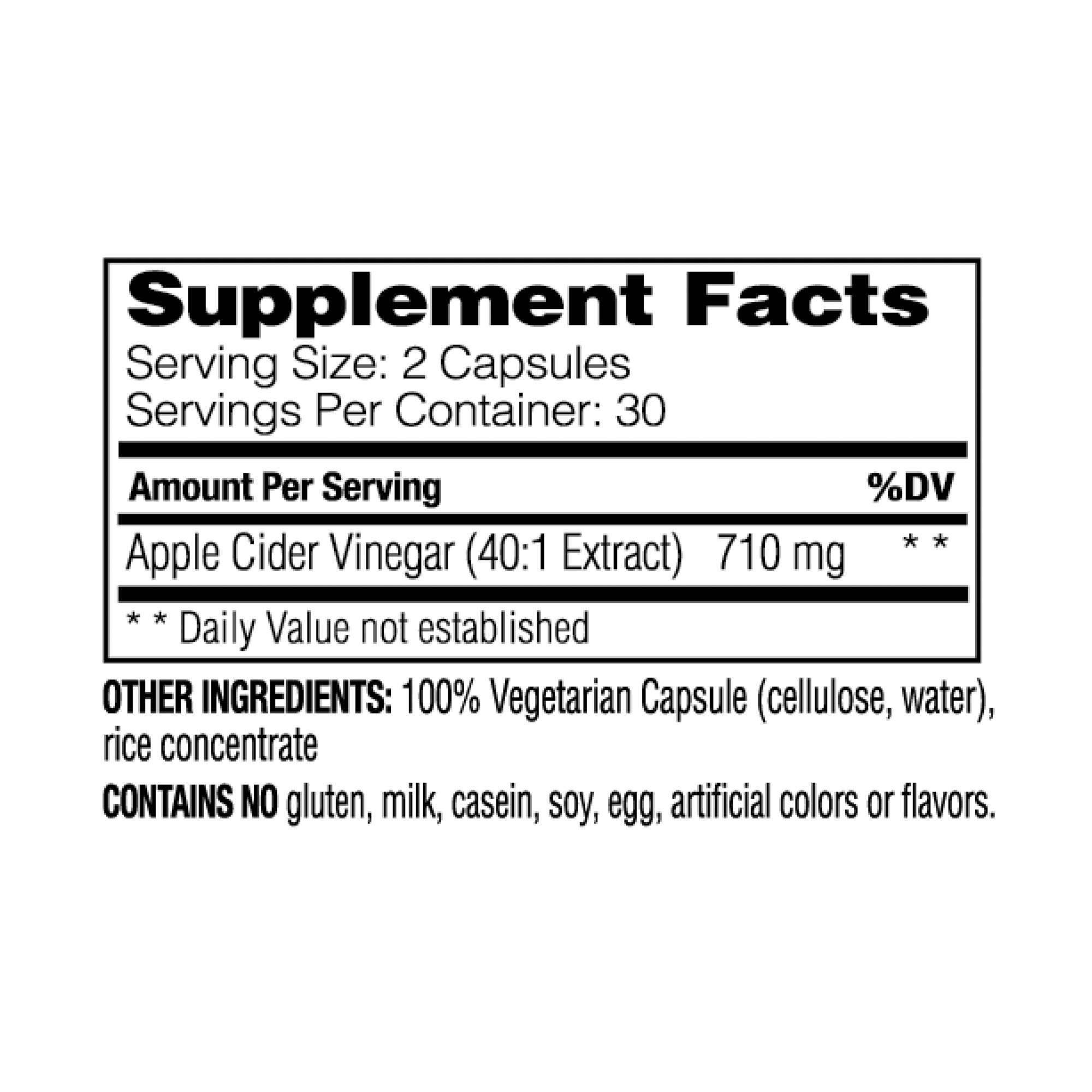 Enzymedica Apple Cider Vinegar capsules shown being dispensed.