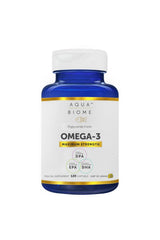 Enzymedica Aqua Biome Fish Oil label, shows sustainable sourcing and purity