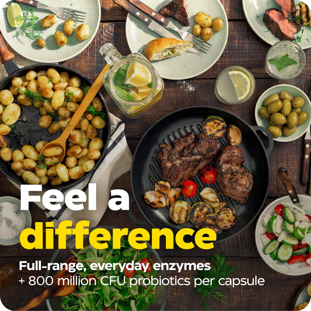 Enzymedica Digest Complete DE111 capsule image highlights probiotic strain DE111.