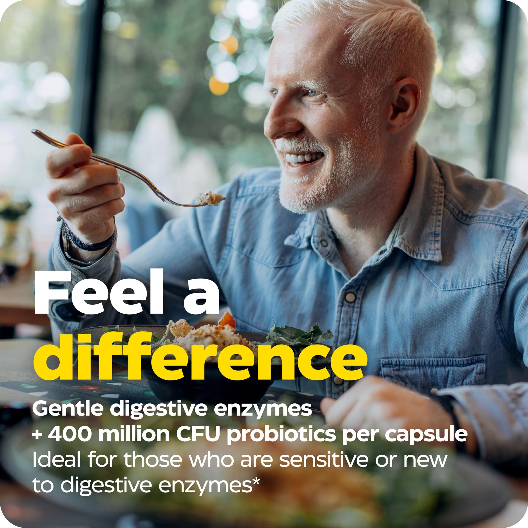 Bacillus subtilis DE111 label on probiotic bottle highlights studied strain.