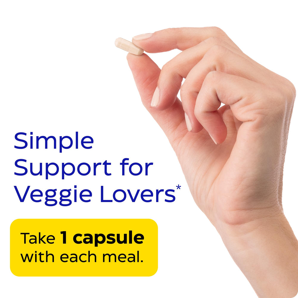 BeanAssist packaging with Enzymedica branding on kitchen shelf.