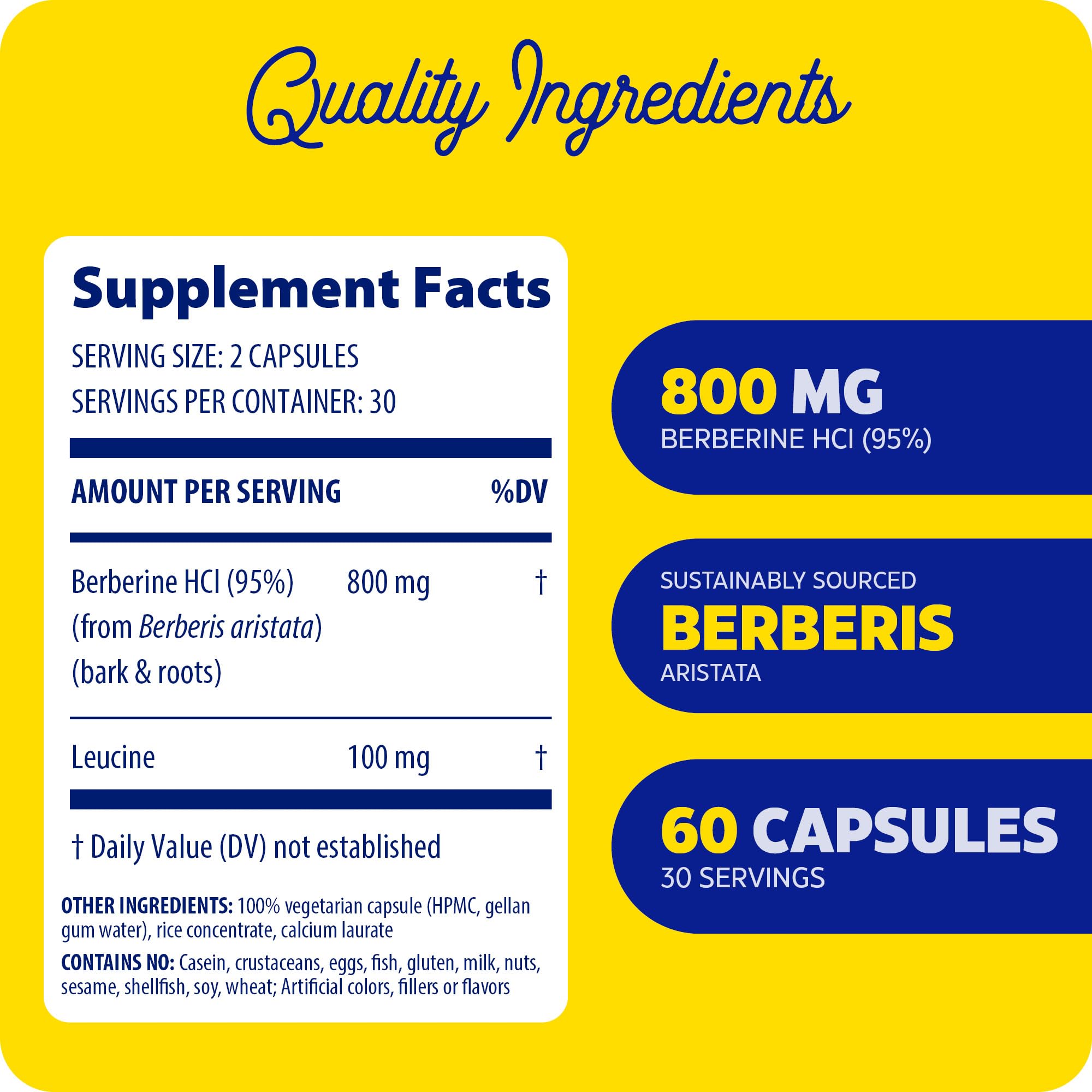 Enzymedica Berberine 800 mg bottle angle highlights compact capsules for daily wellness.