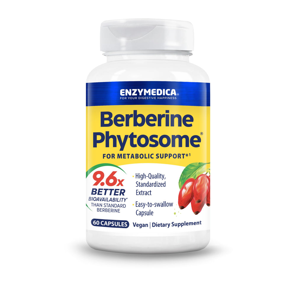 Enzymedica Berberine Phytosome bottle ready for daily use.