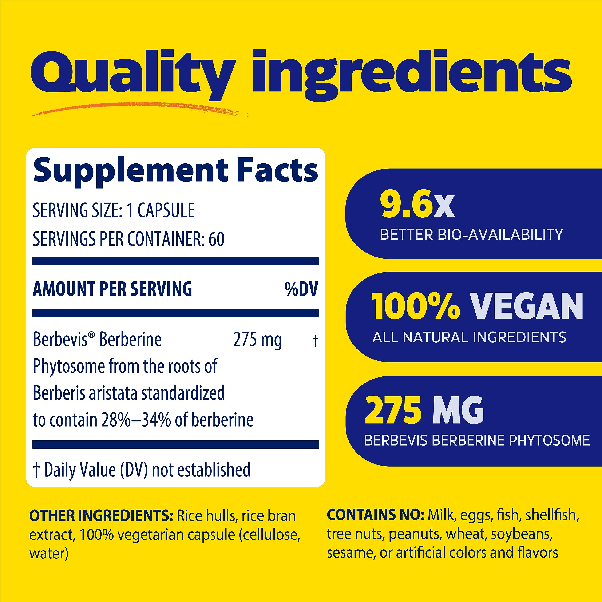 Enzymedica Berberine Phytosome capsules for ongoing metabolic support.