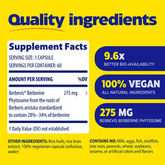 Enzymedica Berberine Phytosome capsules for ongoing metabolic support.