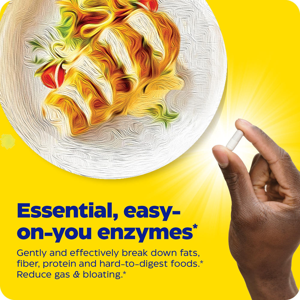 After-meal plate with Digest Basic to ease bloating.